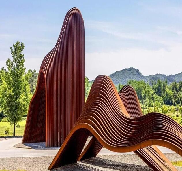 盐城锈钢板造型